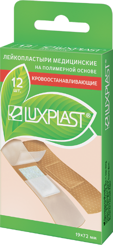 Пластырь Люкспласт набор кровоостанавливающий 1,9*7,2 №12