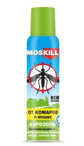 Москилл аэрозоль от комаров и мошек 150мл