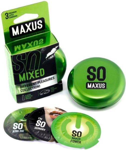 Презервативы Maxus Mixed №3 микс-набор фотография