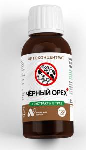 Фитоконцентрат жидкий Черный орех + 8 трав Алтайский Нектар 100мл