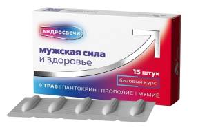 Мужская сила и здоровье Андросвечи Алтайский Нектар 15 свечей