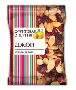 Сухофрукты Джой (клюква, арахис) ягодно-ореховая смесь, 50г